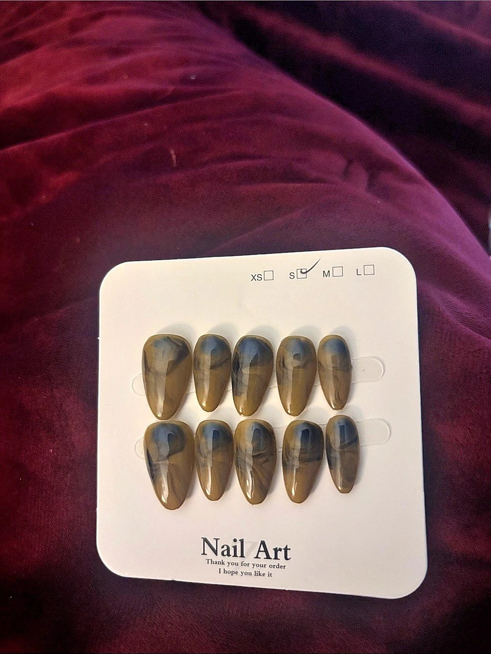 Brown Press-On Nails